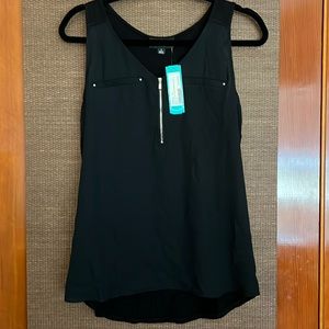 Fortune, Ivy, Zip detail, mixed material, blouse, size small NWT
